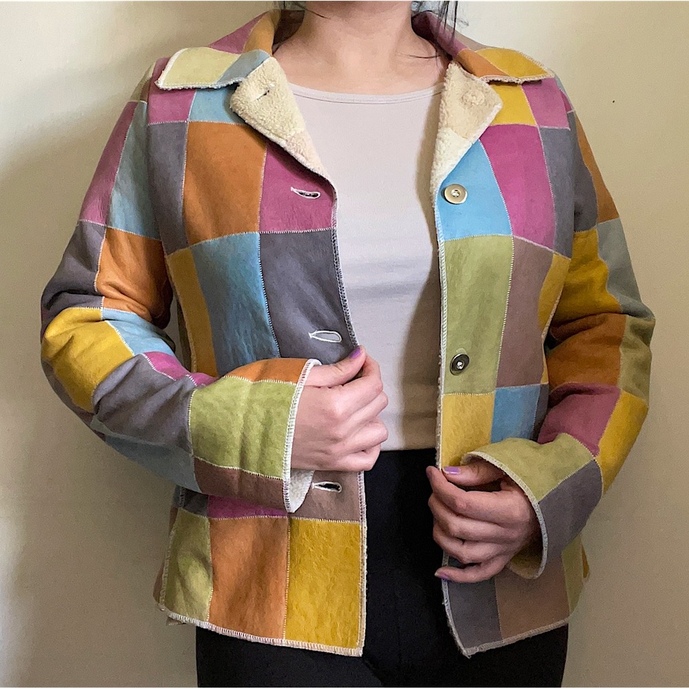 Werner Christ Leather Patchwork Jacket - image 6